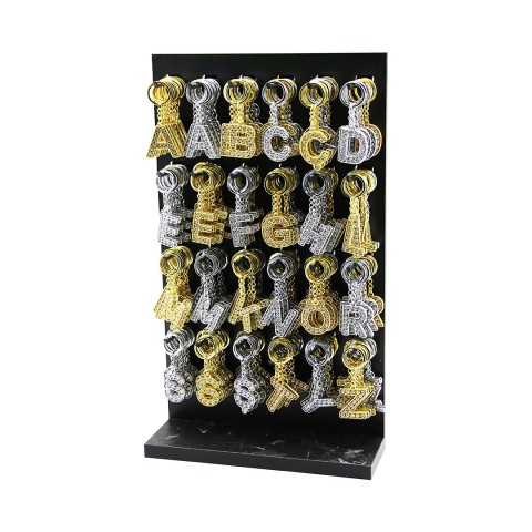 KRT-1081 ( MİX=ALTIN & GÜMÜŞ & TAŞLI & HARFLİ =KARMA ) ANAHTARLIK ( STANDLI )*288X2