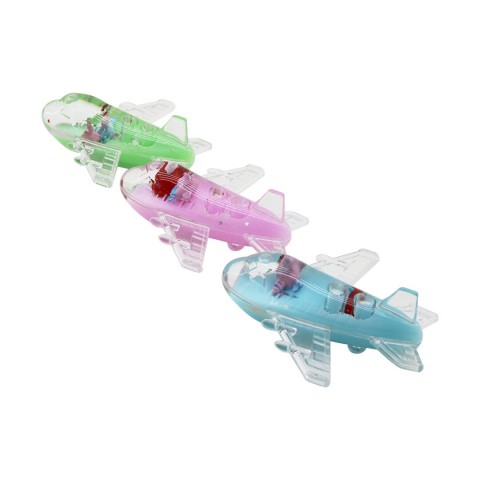 İBİCO İ12-059 (UÇAK MODEL) (MİKA KRİSTAL) (RENKLİ SU) YÜZEN BATMAYAN (HAYVAN & YILDIZLI) (DEKORATİF BİBLO AKVARYUM) (13X13.5X5.5CM)*72