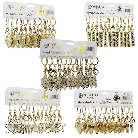 PABLİTO HOME PBT-722 METAL ANAHTARLIK ( MİX DESEN )*12X50