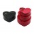 İBİCO İ12-094 (3PCS) (KALP) (MAT MİX RENKLİ & KABARTMA DESEN) KARTON HEDİYE KUTUSU (KURDELALI) (31X28-27X24-23X20CM)*20