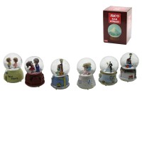 İBİCO İ12-074 ( ORTA BOY & 8CM ) ( PİLLİ & IŞIKLI ) ( MÜZİKLİ ) KAR KÜRESİ CAM ( İNSAN FİGÜRLÜ & DESEN MİX ) RENKLİ*36                     qwe02