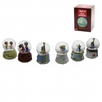 İBİCO İ12-074 ( ORTA BOY & 8CM ) ( PİLLİ & IŞIKLI ) ( MÜZİKLİ ) KAR KÜRESİ CAM ( İNSAN FİGÜRLÜ & DESEN MİX ) RENKLİ*36                     qwe02