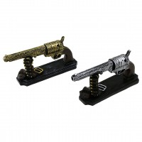 İBİCO İ12-211-B ( TABANCA ) VİNTAGE DEKORATİF BİBLO RENKLİ ( 27X12X7CM ) ( REÇİNE )*24