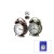 TWIN BELL ALARM CLOCK BGC-46 YUVARLAK MASA ÇALAR SAAT ( METAL KASA ESKİTME ) ( PİLLİ & IŞIKLI ) ( ÇAP: 10CM )*60