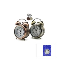 TWIN BELL ALARM CLOCK BGC-7 YUVARLAK MASA ÇALAR SAAT ( METAL KASA ESKİTME ) ( PİLLİ & IŞIKLI ) ( ÇAP: 8.CM )*100