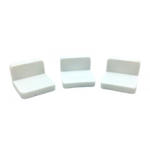 MADE-040 (DDAE1) PLASTİK DOLAP ASKI ELEMANI BEYAZ*25X10