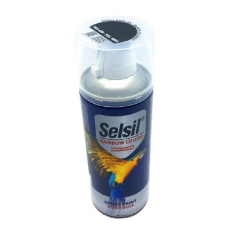 SELSİL TAB-429 ( SİYAH ) PARLAK SPREY BOYA ( 400ML )*12X1