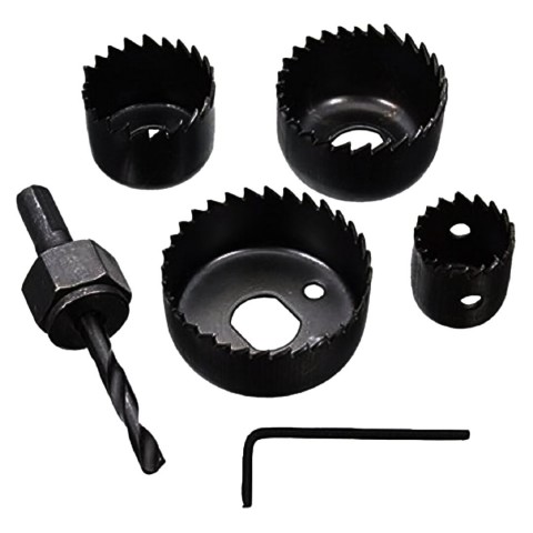 DMAX DMX-4127 ( 6PCS ) BUAT AÇMA PANÇ SETİ ( 32-38-44-54MM & 3/8 HEX & ANAHTAR ) ( METAL & AHŞAP & PLASTİK DELİK AÇMA )*100