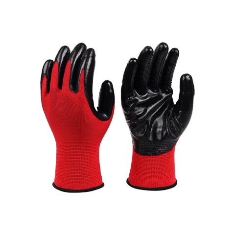 BY ELİ  ( SOFT ) (KIRMIZI SİYAH ) İŞÇİ ELDİVENİ ( NO-10XL ) ( POŞETLİ AMBALAJ )*12X50