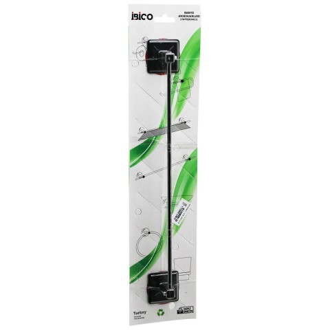 İBİCO BANYO BNY-705 ( SİYAH ) ( UZUN ) METAL ( HAVLULUK ) ( YAPIŞKANLI MONTAJ )*50
