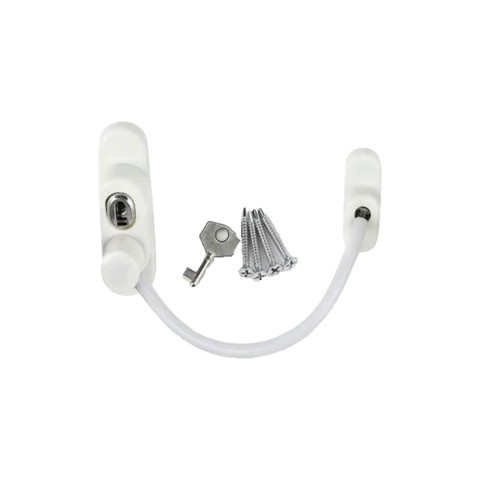 DE-AKS KİDMİX ( BEYAZ ) ( HALATLI ) ANAHTARLI EMNİYET KİLİT*10X10