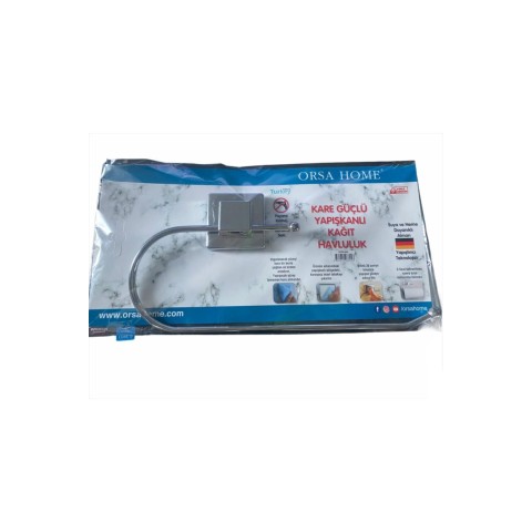 ORSA-604 ( YAPIŞKANLI KARE ASKILI ) (OVAL AÇIK & METAL ) KAĞIT HAVLULUK ASKI*12X5