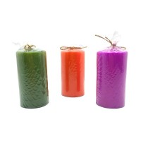 TAKOZ-006 ( SİLİNDİR RENKLİ ) ( KÖPÜK & BÜYÜK BOY ) MUM*24=K