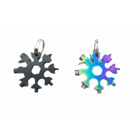 EMG SNOW EDC TOOL HRD-143 ( 8-BAŞLI & 19-FONKSİYONLU ) ( ALYAN SETİ ANAHTARLIK )( KAR TANESİ MODELİ YUVARLAK )*10X36