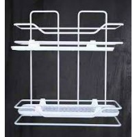 LALEZAR LZR-628 ZAMBAK 2Lİ RAF SİYAH BEYAZ*10