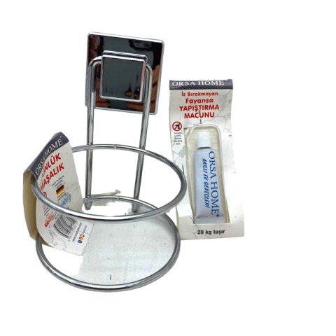 ORSA-615 YAPIŞKANLI KROM FÖNLÜK MAŞALIK ( FAYANSA YAPIŞTIRMA MACUNLU )*6X5