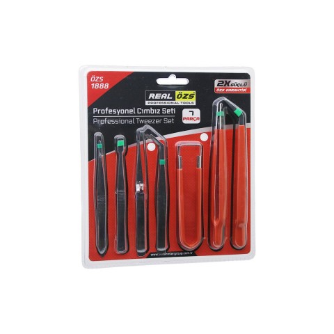 DMX-4658 ( 7PCS ) PROFESYONEL ( TEKNİK ) CIMBIZ SETİ*144