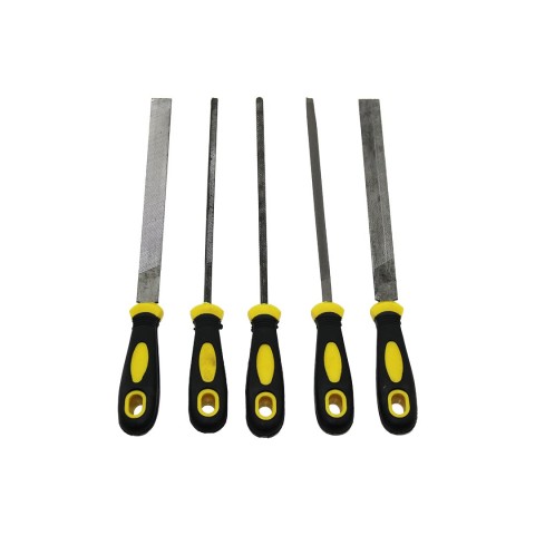 SOSİN ( 5PCS ) ÇELİK EĞE SETİ (BALIK SIRTI & ÜÇGEN & KARE & YUVARLAK & DÜZ GENİŞ) (EĞE=20CM+PLS.SAP=10CM= 30CM)*60