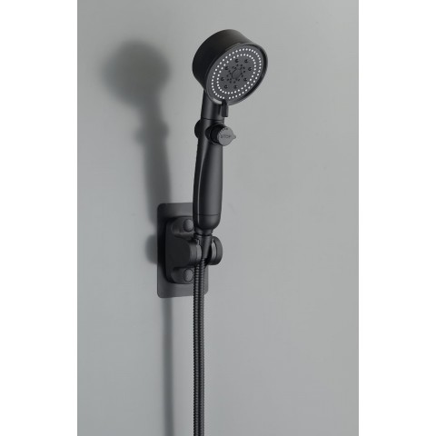 İBİCO ROYAL ( SİYAH ) ( PERVANELİ ) ( KADEMELİ ) ( STOPLU )  DUŞ BAŞLIK *100