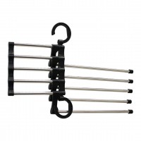 ENFA ENF-745 ( KROM & PLASTİK ) ( 5+5 KATLI ) ( PANTOLON & KRAVAT & GİYSİ ) ASKISI ( YER KAZANDIRIR )*120