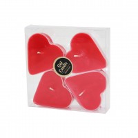 GÜL CANDLE GL-209 ( 4PCS KALP ) ( MİKA KRİSTAL KAPSÜL ) ( KOKULU ) MUM*34=K