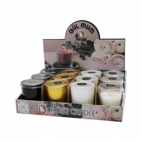 GÜL CANDLE RENKLİ ( CAM BARDAK ) KOKULU MUM*12=K GÜL CANDLE RENKLİ ( CAM BARDAK ) KOKULU MUM*12=K