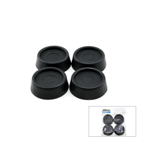 KERVAN ( 4PCS ) ( KÜÇÜK ) ( SİYAH ) ÇAMAŞIR MAKİNE TİTREŞİM ÖNLEYİCİ AYAK*140