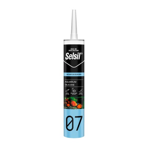SELSİL-2449 07 ( ŞEFFAF & AKVARYUM ) SİLİKONU 280ML*25=K