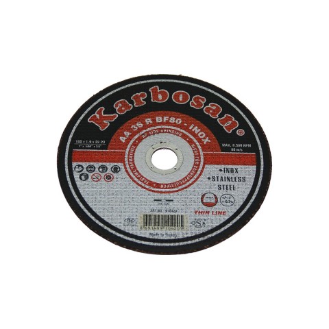 KARBOSAN-10420 İNOX METAL KESİCİ DİSK 180MMX1.9X22 ( SPRAL TAŞI )*150