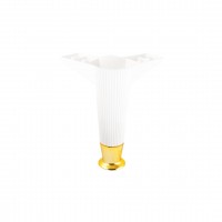 İBİCO-937 ( 12CM & BEYAZ & GOLD UÇLU ) PLASTİK MOBİLYA & KOLTUK AYAK*10X5