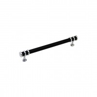 İBİCO-948 ( 12.8CM ) ( YÜZÜK KROM & KULP SİYAH ) BORU ÇEKMECE KULP*10X5