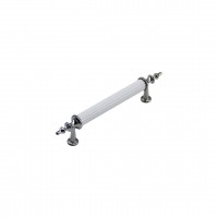 İBİCO-959 ( 9.6CM ) ( ZİRVE ) ( BEYAZ & KROM ) BORU KULP*10X5