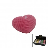 MAXİMUM MAX-2450 ( TEKLİ ) ( BÜYÜK KALP MODELİ ) ( RENKLİ & KOKULU ) MUM*30X8