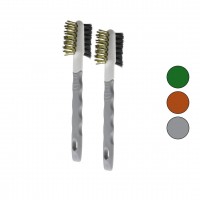 MULTI FUNCTIONAL BRUSH YAKUT-13002 (2PCS) (ÇİFT TARAFLI TEL BAŞLI) TEL FIRÇA (SERT & DAHA SERT TEL) (ÇIKARILABİLİR SAPLI)*500