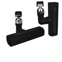 KINETEX KTX-3288 ( SİYAH ) ( GENİŞ & ŞELALE ) ( 4 FONKSİYONLU  & 360° OYNAR BAŞLIK ) PERLATÖR MUSLUK UCU*100