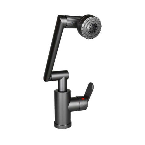 KINETEX KTX-3308 ( GRİ & 1080° ) ÇOK FONKSİYONLU MUSLUK BATARYA*24