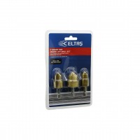 ELTAŞ-25034325-73380 LRD-64A (3PCS) PLASTİK BORU AÇMA (SAC METAL LEVHA DELME) BİTS UÇ (15-19--24-31--18-24)*100