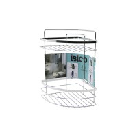 İBİCO K13-012 ( LAMALI ) ( 2 KATLI & ÜÇGEN ) ( KROM ) ( METAL ) BANYO KÖŞELİK & DUŞKABİN RAF*12