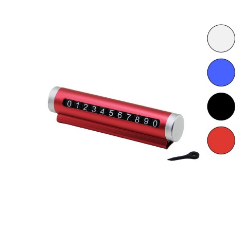 MJGN-990( RENKLİ KROM ) OTO& ARAÇ PARK TELEFON NUMARATÖR ( RAKAM ÇEVİRME ÇUBUKLU )( YAPIŞKANLI MONTAJ )*20X25