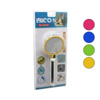 İBİCO K13-039 (ORTA BOY) (YUVARLAK=8.7CM) DUŞ BAŞLIK (KADEMELİ) (VAKUMLU) (KROM GÖVDE-RENK.KENAR-BEYAZ ZEMİN)(SAP:14CM)*77