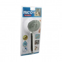 İBİCO K13-040 (ORTA BOY) (YUVARLAK & BOMBELİ =9.7CM) DUŞ BAŞLIK (KADEMELİ) (VAKUMLU) (KROM GÖVDE & GRİ ZEMİN)(SAP:14.5CM)*77