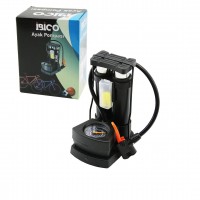 İBİCO İ18-048 (SAATLİ) (DİKEY MODEL) (2-İNCE PİSTONLU) AYAK POMPASI (OTO-ARAÇ & BİSİKLET-MOTOR LASTİK & TOP & ŞİŞME HAVUZ-YATAK)*40