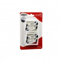 İSTANBUL GRUP KOD-252 ( 4 PCS ) ( NON-SLIP=KAYDIRMAZ APARATLI ) YAYLI MASA MANDALI ( BEYAZ PLASTİK )*24X12