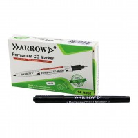 ARROW AK-02 ( SİYAH & 2 UÇLU ) ( PERMANENT=1MM ) + ( CD MARKER=0.4MM ) KALEMİ*12X120 ARROW AK-02 ( SİYAH & 2 UÇLU ) ( PERMANENT=1MM ) + ( CD MARKER=0.4MM ) KALEMİ*12X120
