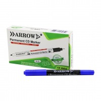 ARROW AK-02 ( MAVİ & 2 UÇLU ) ( PERMANENT=1MM ) + ( CD MARKER=0.4MM ) KALEMİ*12X120 ARROW AK-02 ( MAVİ & 2 UÇLU ) ( PERMANENT=1MM ) + ( CD MARKER=0.4MM ) KALEMİ*12X120