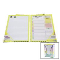 NEW MAGNETİC WHİTEBOARD JL-117 ( 28X39.5CM ) (BÜYÜK) MANYETİK YAZI TAHTASI (ÇİFT TARAFLI) (RENKLİ ÇERÇEVE)*12X6