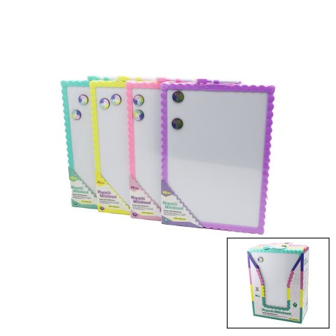 İBİCO İ14-010 MAGNETİC WHİTEBOARD ( 28X39.5CM ) ( BÜYÜK ) MANYETİK YAZI TAHTASI ( ÇİFT TARAFLI ) ( RENKLİ ÇERÇEVE )*12X6