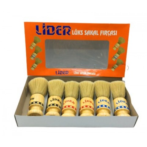 LİDER-1102 ( AHŞAP SAPLI ) SAKAL FIRÇASI*6X60