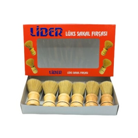 LİDER-1104 ( AHŞAP SAPLI ) SAKAL FIRÇASI*6X60