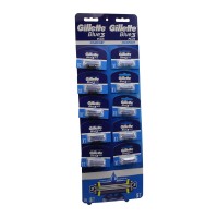 GİLLETTE BLUE3 SAPLI JİLET KARTELALI ( 10PCS )*1X12